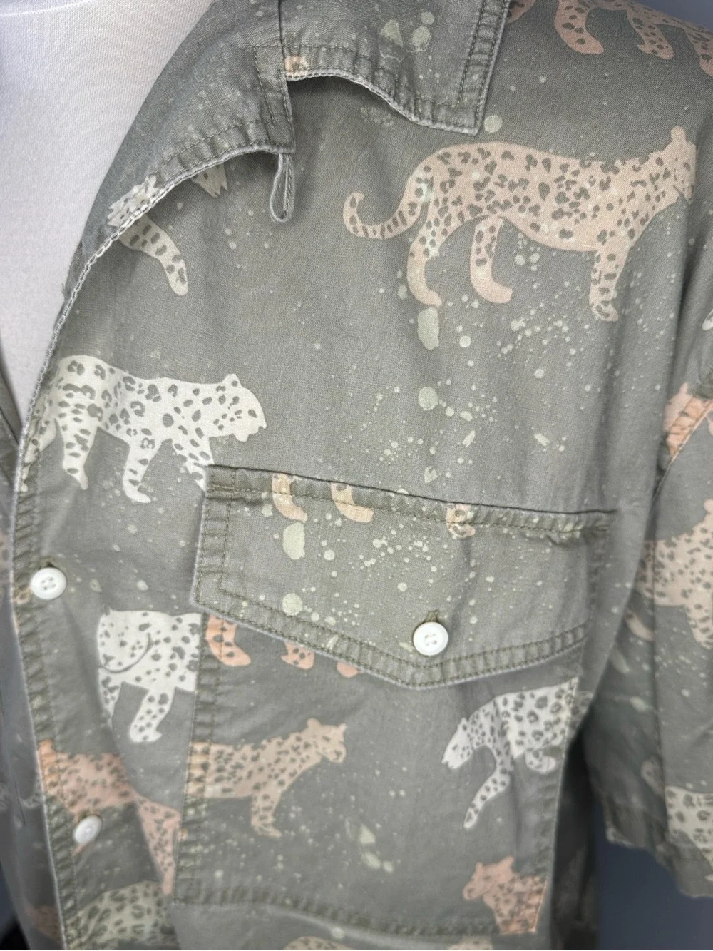 Leopard Print Men’s Shirt
